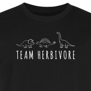 Vegan Dinosaur T-Shirt, Team Herbivore Graphic for Plant Lovers and Vegetarian Gifts