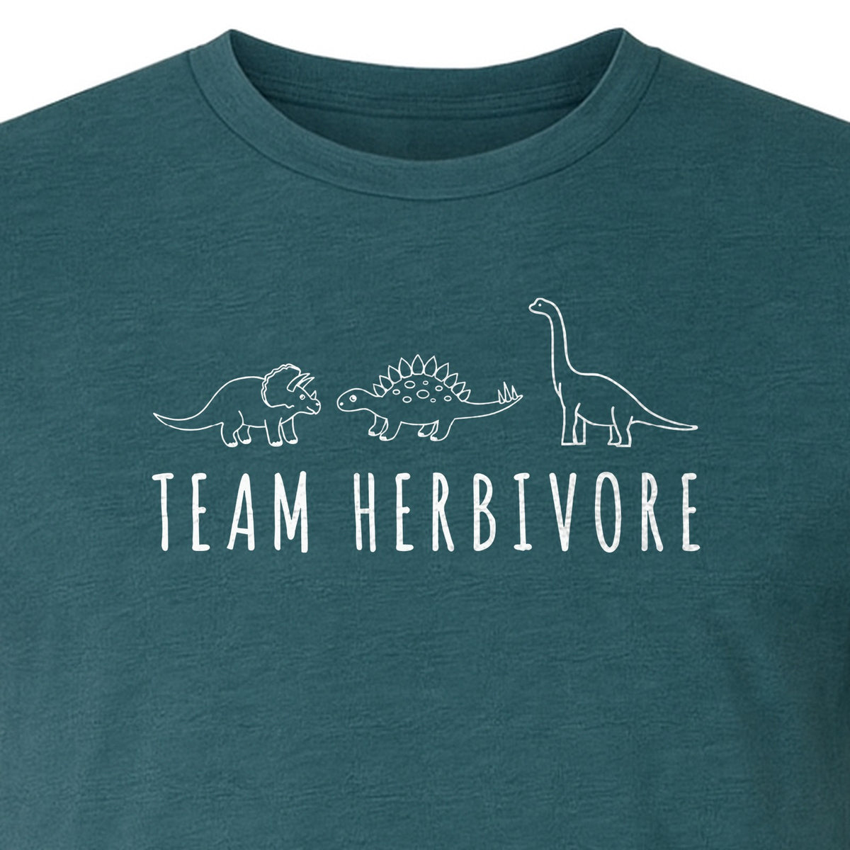 Vegan Dinosaur T-Shirt, Team Herbivore Graphic for Plant Lovers and Vegetarian Gifts