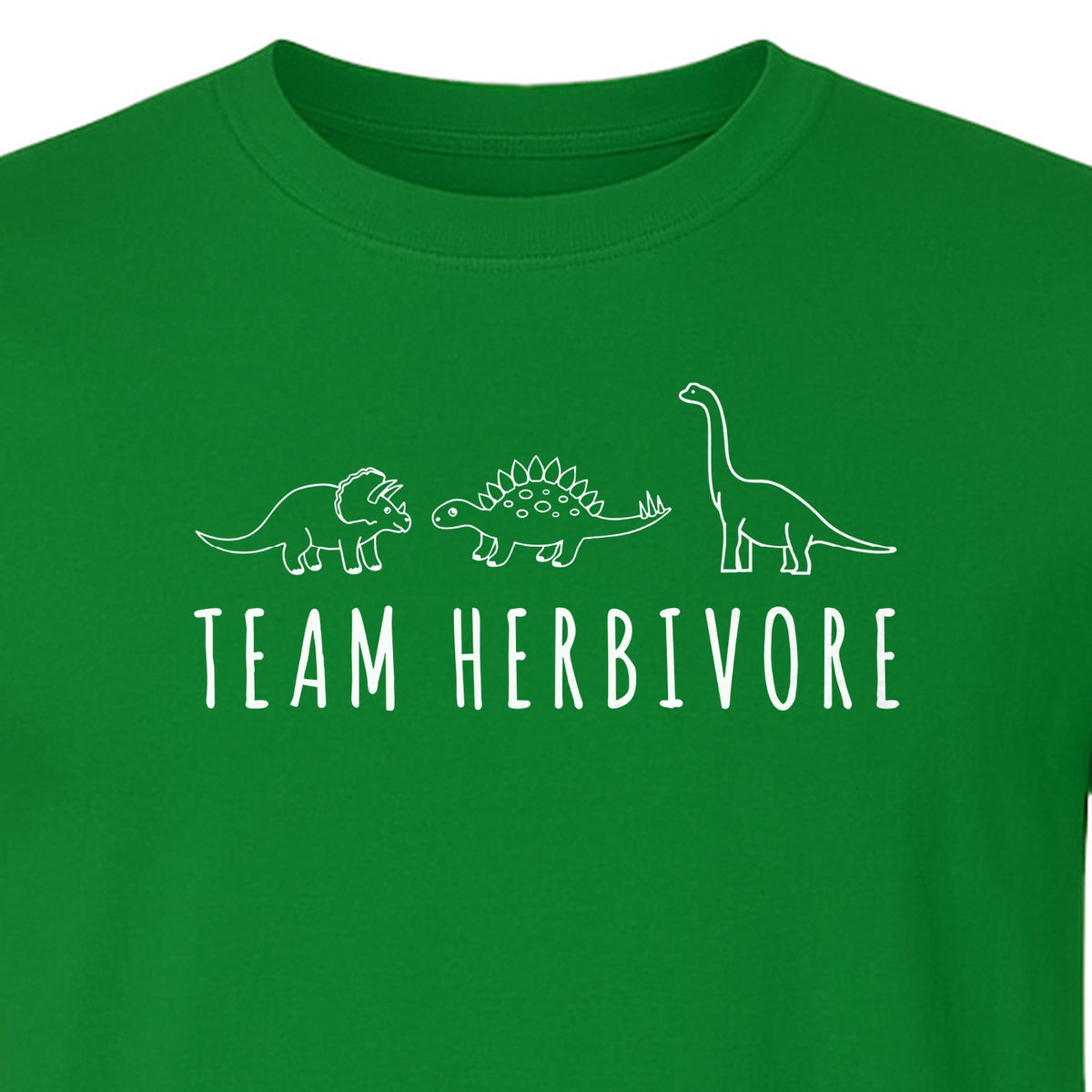 Vegan Dinosaur T-Shirt, Team Herbivore Graphic for Plant Lovers and Vegetarian Gifts