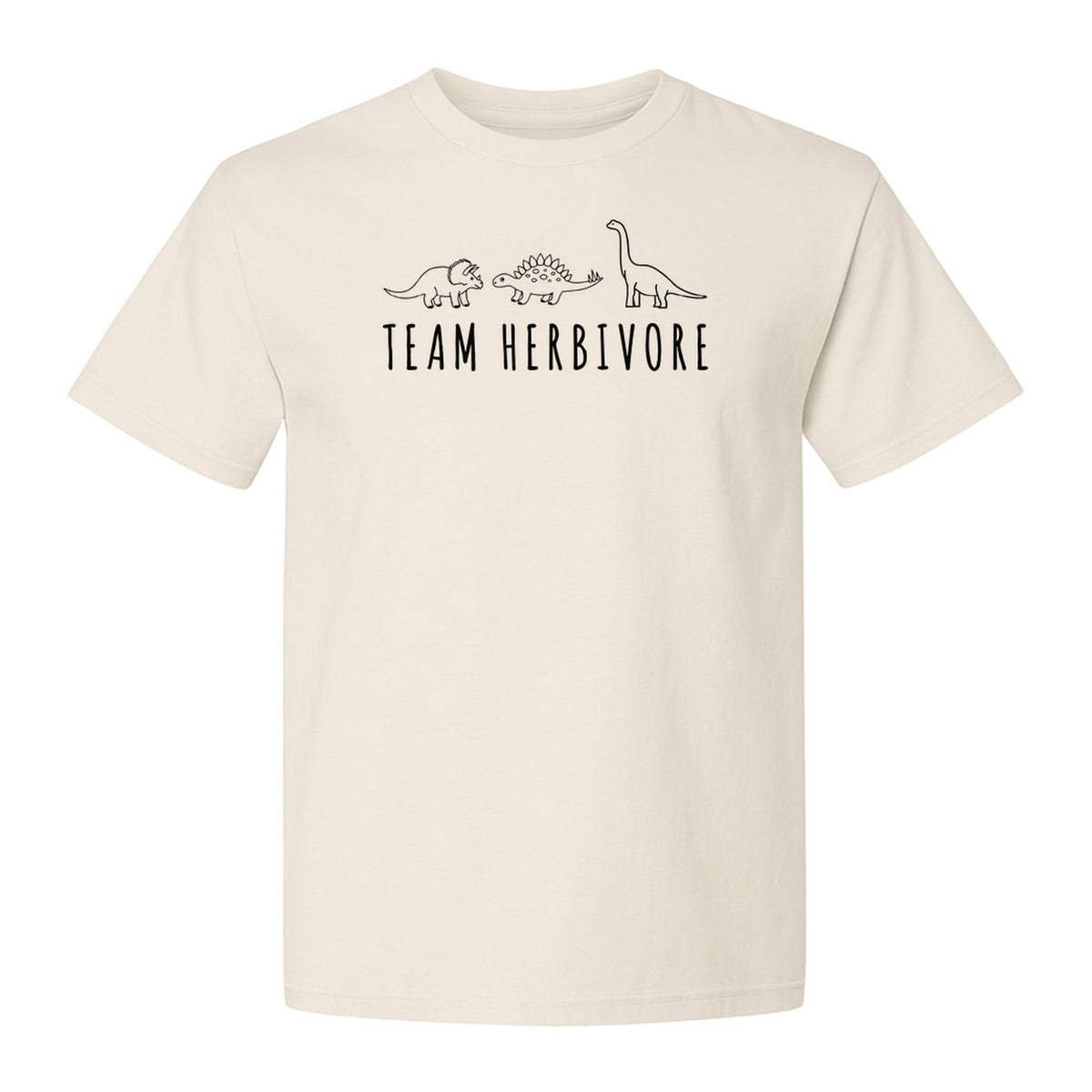 Vegan Dinosaur T-Shirt, Team Herbivore Graphic for Plant Lovers and Vegetarian Gifts