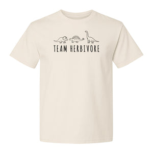 Vegan Dinosaur T-Shirt, Team Herbivore Graphic for Plant Lovers and Vegetarian Gifts