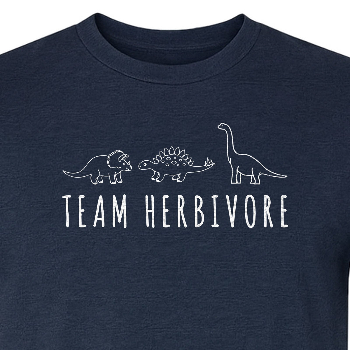 Vegan Dinosaur T-Shirt, Team Herbivore Graphic for Plant Lovers and Vegetarian Gifts