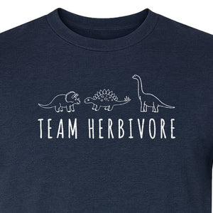 Vegan Dinosaur T-Shirt, Team Herbivore Graphic for Plant Lovers and Vegetarian Gifts
