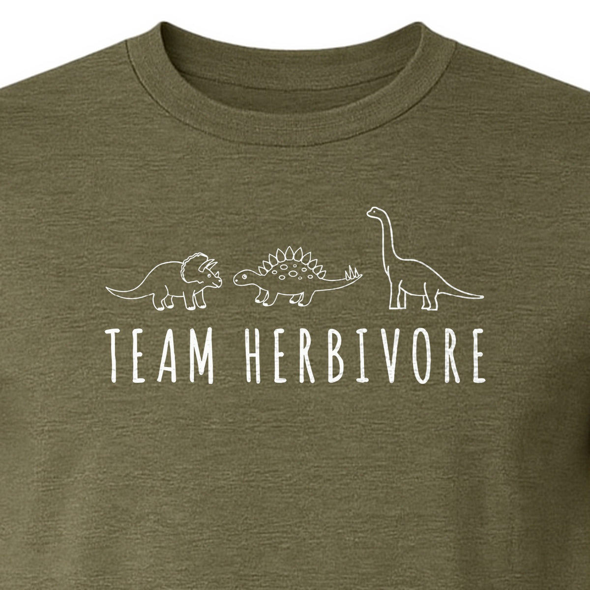 Vegan Dinosaur T-Shirt, Team Herbivore Graphic for Plant Lovers and Vegetarian Gifts