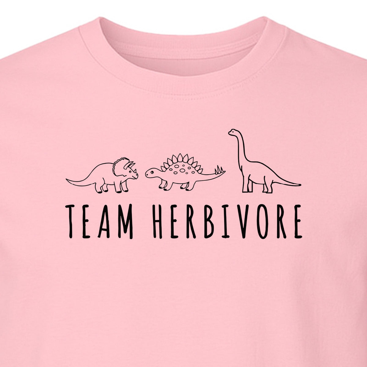Vegan Dinosaur T-Shirt, Team Herbivore Graphic for Plant Lovers and Vegetarian Gifts