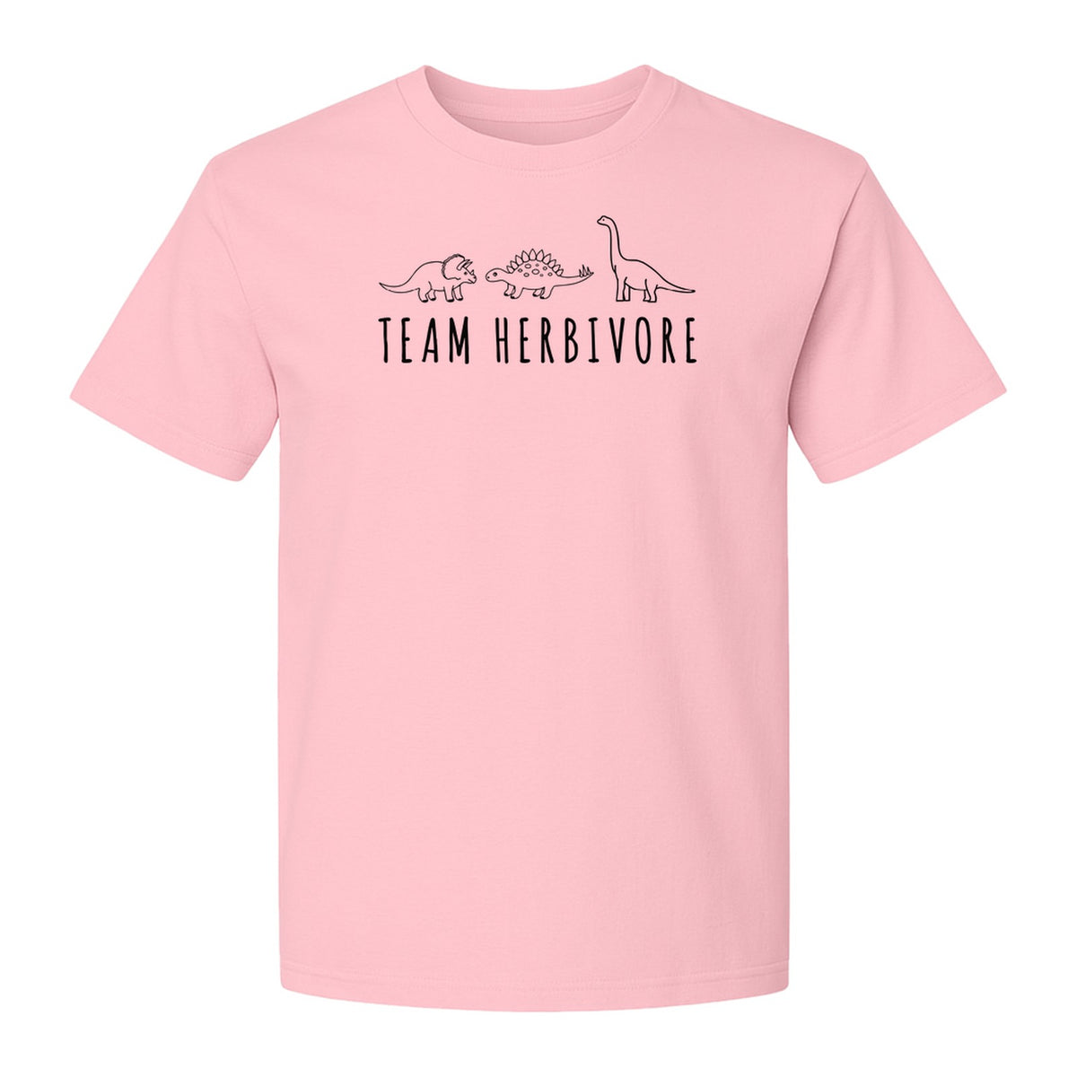 Vegan Dinosaur T-Shirt, Team Herbivore Graphic for Plant Lovers and Vegetarian Gifts