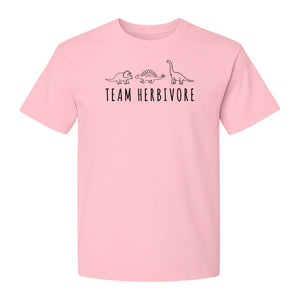 Vegan Dinosaur T-Shirt, Team Herbivore Graphic for Plant Lovers and Vegetarian Gifts