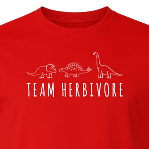 Vegan Dinosaur T-Shirt, Team Herbivore Graphic for Plant Lovers and Vegetarian Gifts
