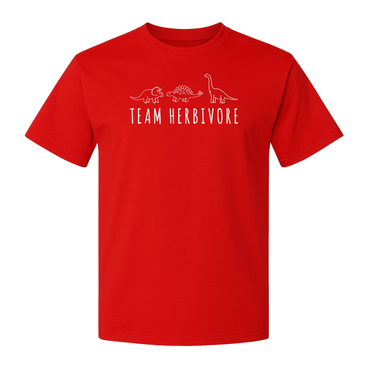Vegan Dinosaur T-Shirt, Team Herbivore Graphic for Plant Lovers and Vegetarian Gifts