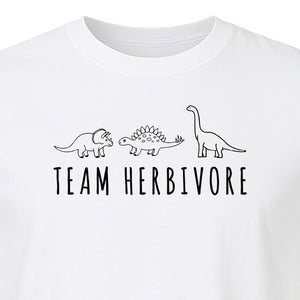 Vegan Dinosaur T-Shirt, Team Herbivore Graphic for Plant Lovers and Vegetarian Gifts