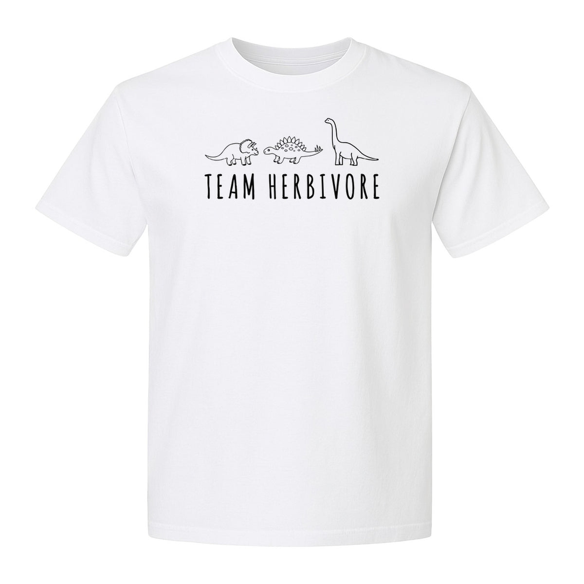 Vegan Dinosaur T-Shirt, Team Herbivore Graphic for Plant Lovers and Vegetarian Gifts
