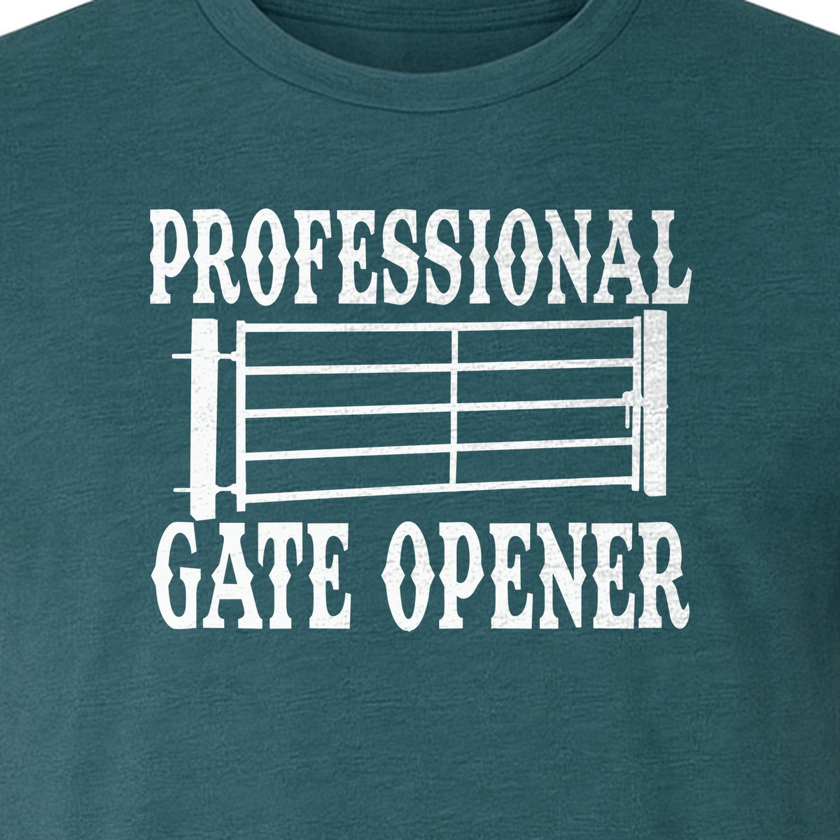 Ranch T-Shirt, Professional Gate Opener Western Graphic for Farmers and Country Folks