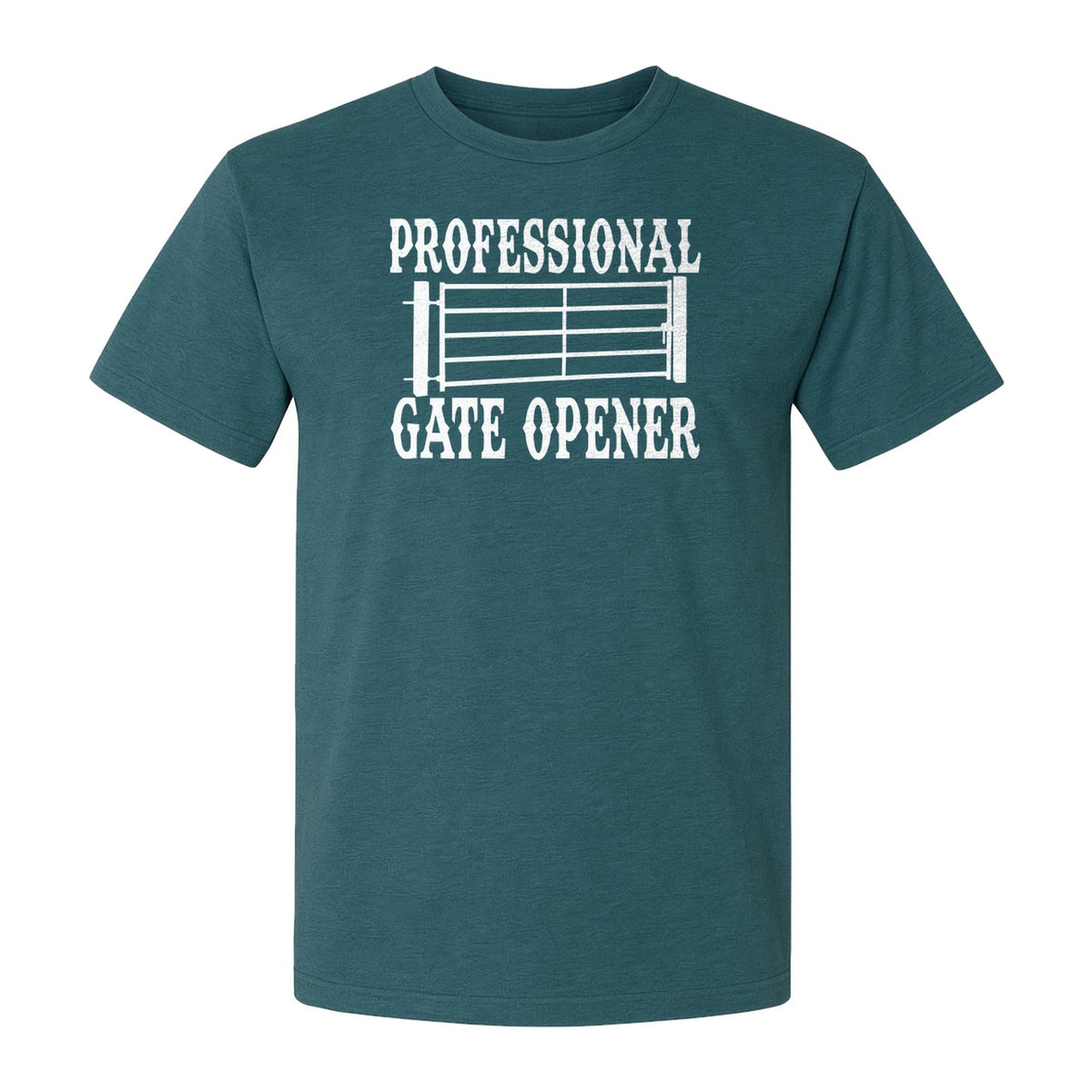 Ranch T-Shirt, Professional Gate Opener Western Graphic for Farmers and Country Folks