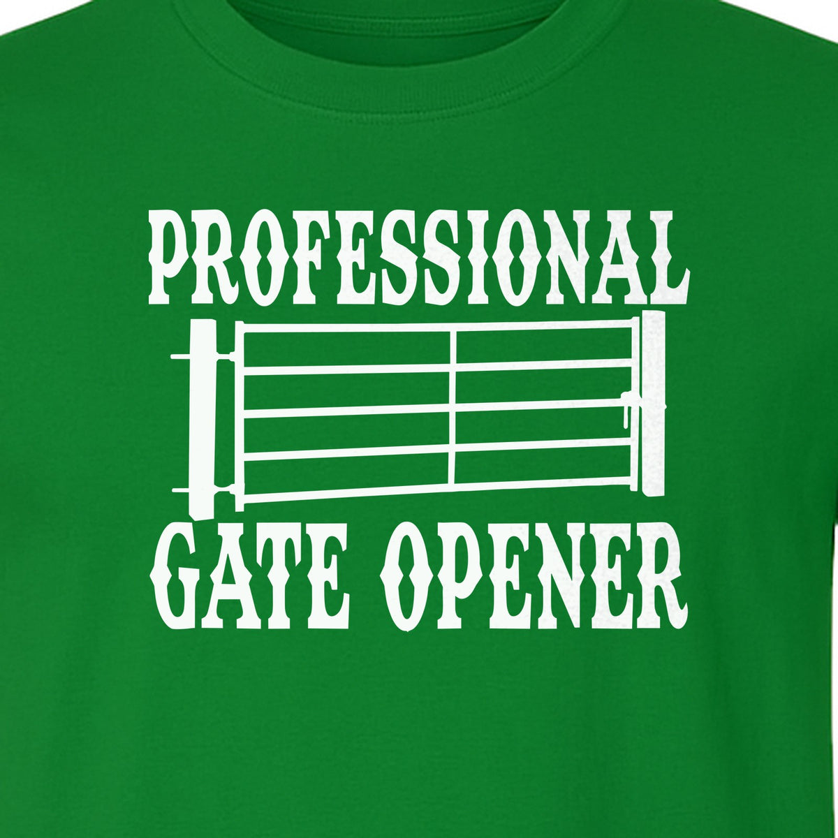 Ranch T-Shirt, Professional Gate Opener Western Graphic for Farmers and Country Folks