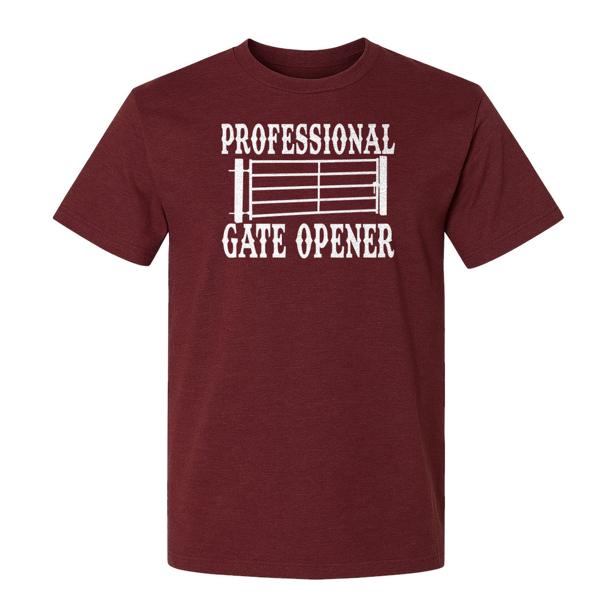 Ranch T-Shirt, Professional Gate Opener Western Graphic for Farmers and Country Folks