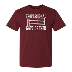 Ranch T-Shirt, Professional Gate Opener Western Graphic for Farmers and Country Folks