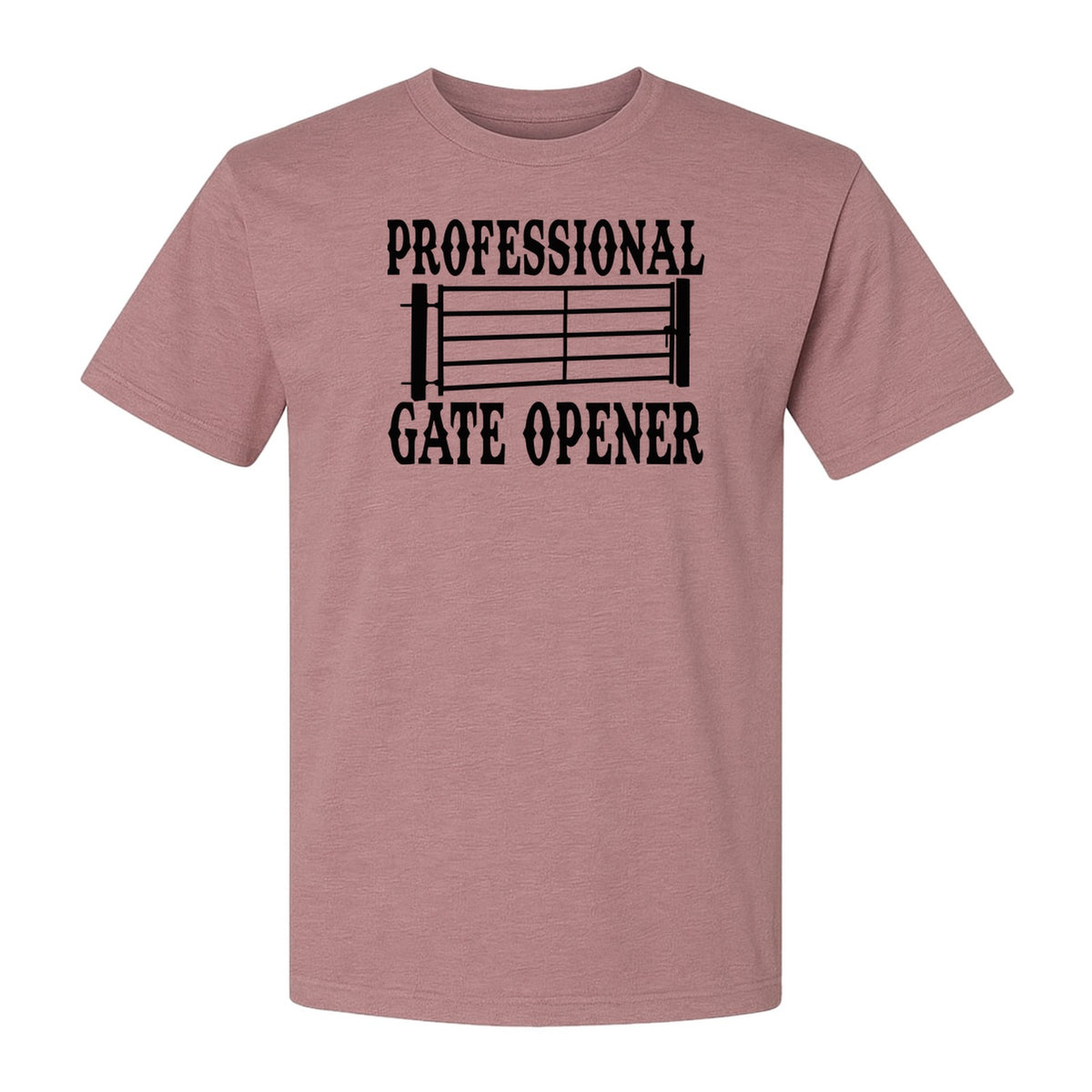 Ranch T-Shirt, Professional Gate Opener Western Graphic for Farmers and Country Folks