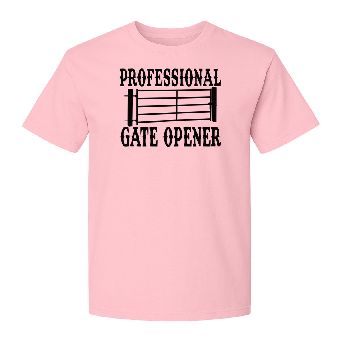 Ranch T-Shirt, Professional Gate Opener Western Graphic for Farmers and Country Folks