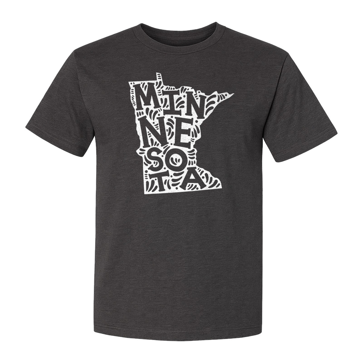 Minnesota T-Shirt, Typography Map Design for Home State Pride and Midwest Travel Gifts