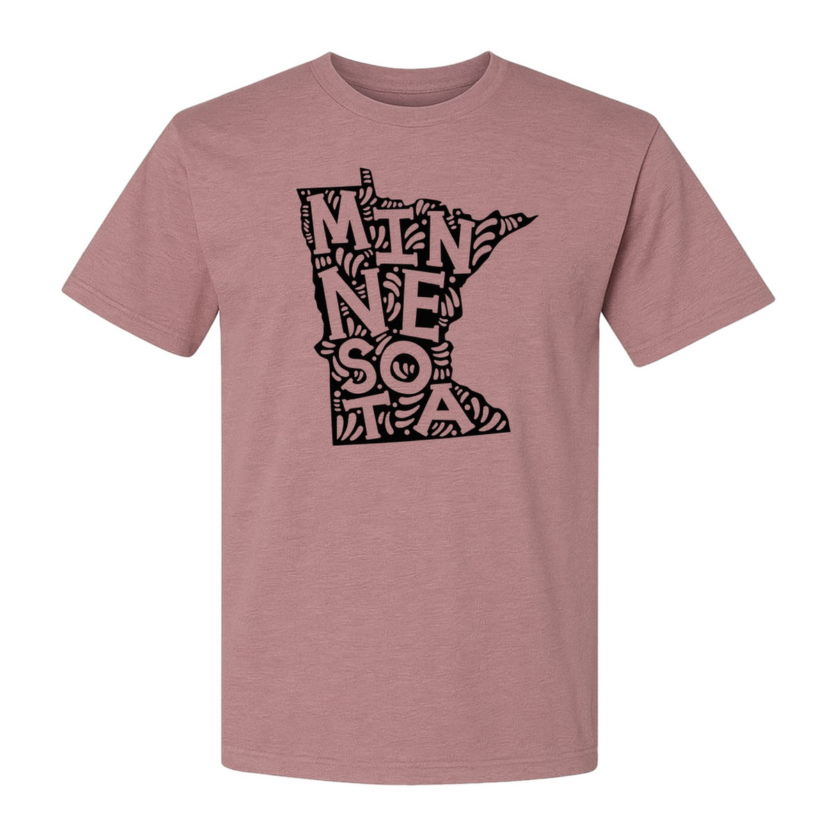 Minnesota T-Shirt, Typography Map Design for Home State Pride and Midwest Travel Gifts