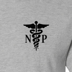 Nurse Practitioner T-Shirt, NP Caduceus Pocket Design for Medical Graduates and Healthcare Workers