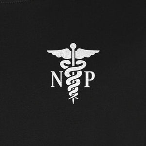 Nurse Practitioner T-Shirt, NP Caduceus Pocket Design for Medical Graduates and Healthcare Workers