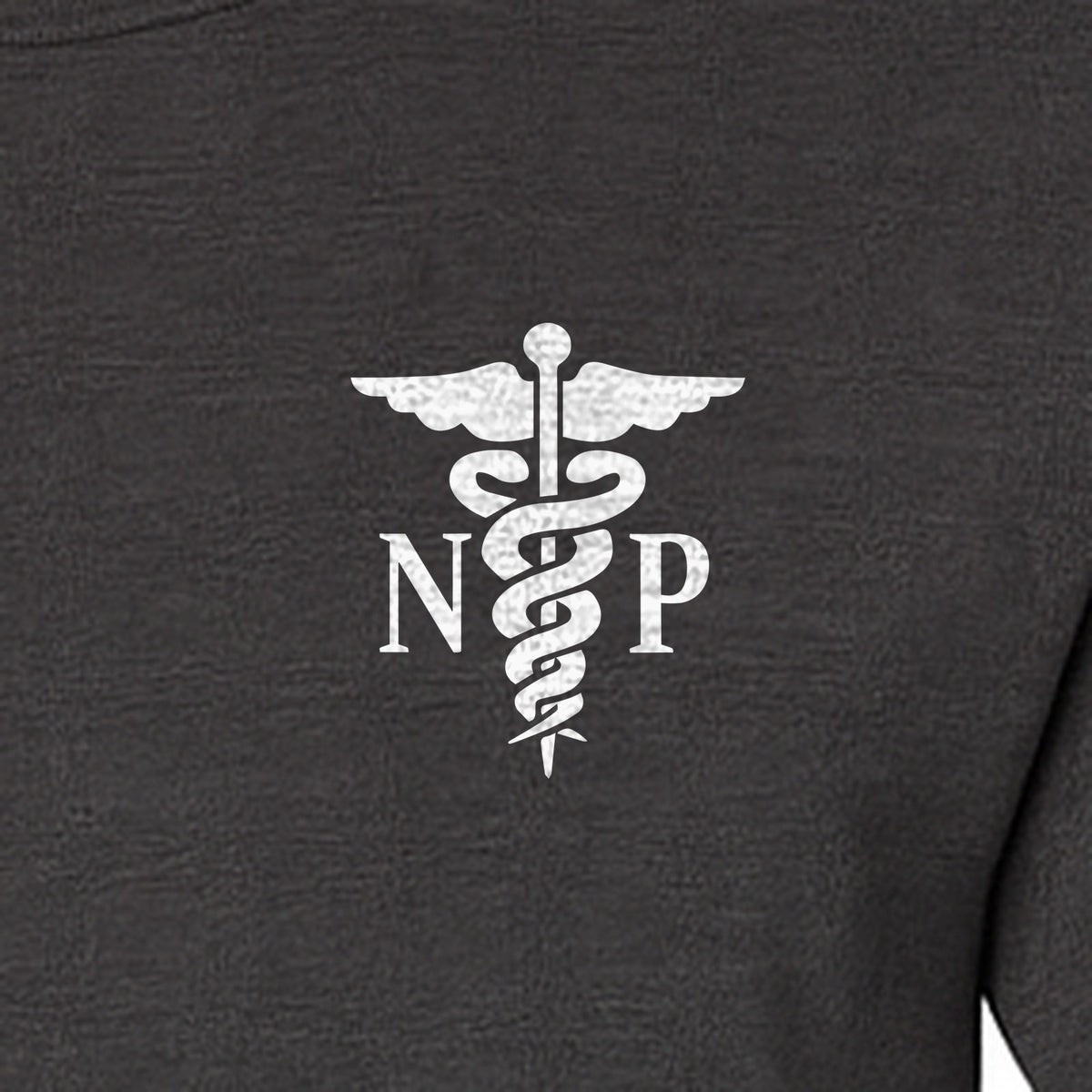 Nurse Practitioner T-Shirt, NP Caduceus Pocket Design for Medical Graduates and Healthcare Workers