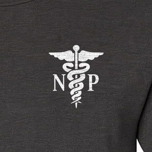 Nurse Practitioner T-Shirt, NP Caduceus Pocket Design for Medical Graduates and Healthcare Workers
