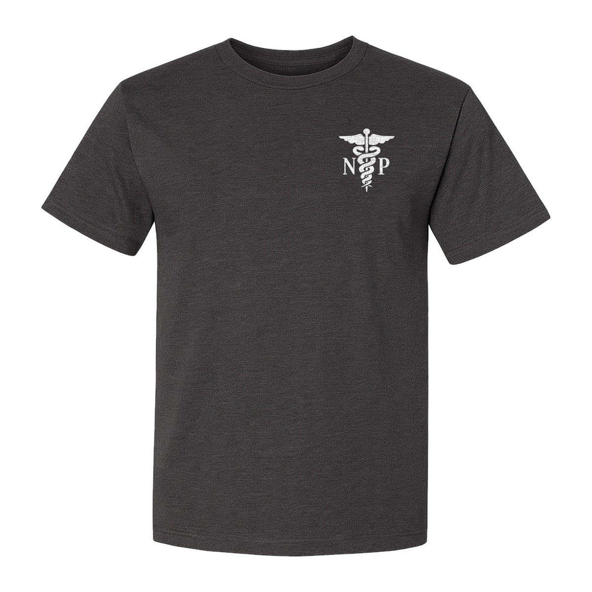 Nurse Practitioner T-Shirt, NP Caduceus Pocket Design for Medical Graduates and Healthcare Workers