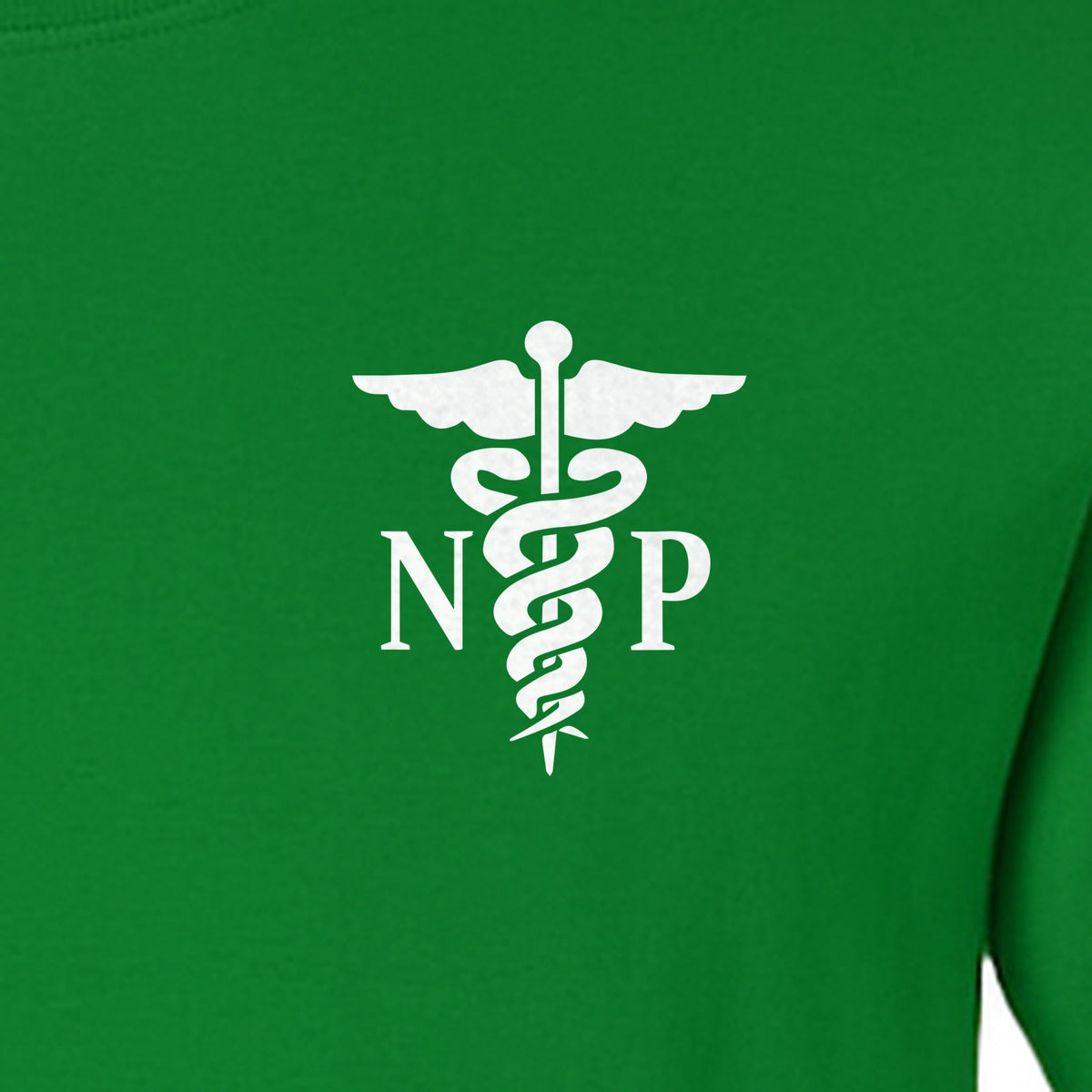 Nurse Practitioner T-Shirt, NP Caduceus Pocket Design for Medical Graduates and Healthcare Workers