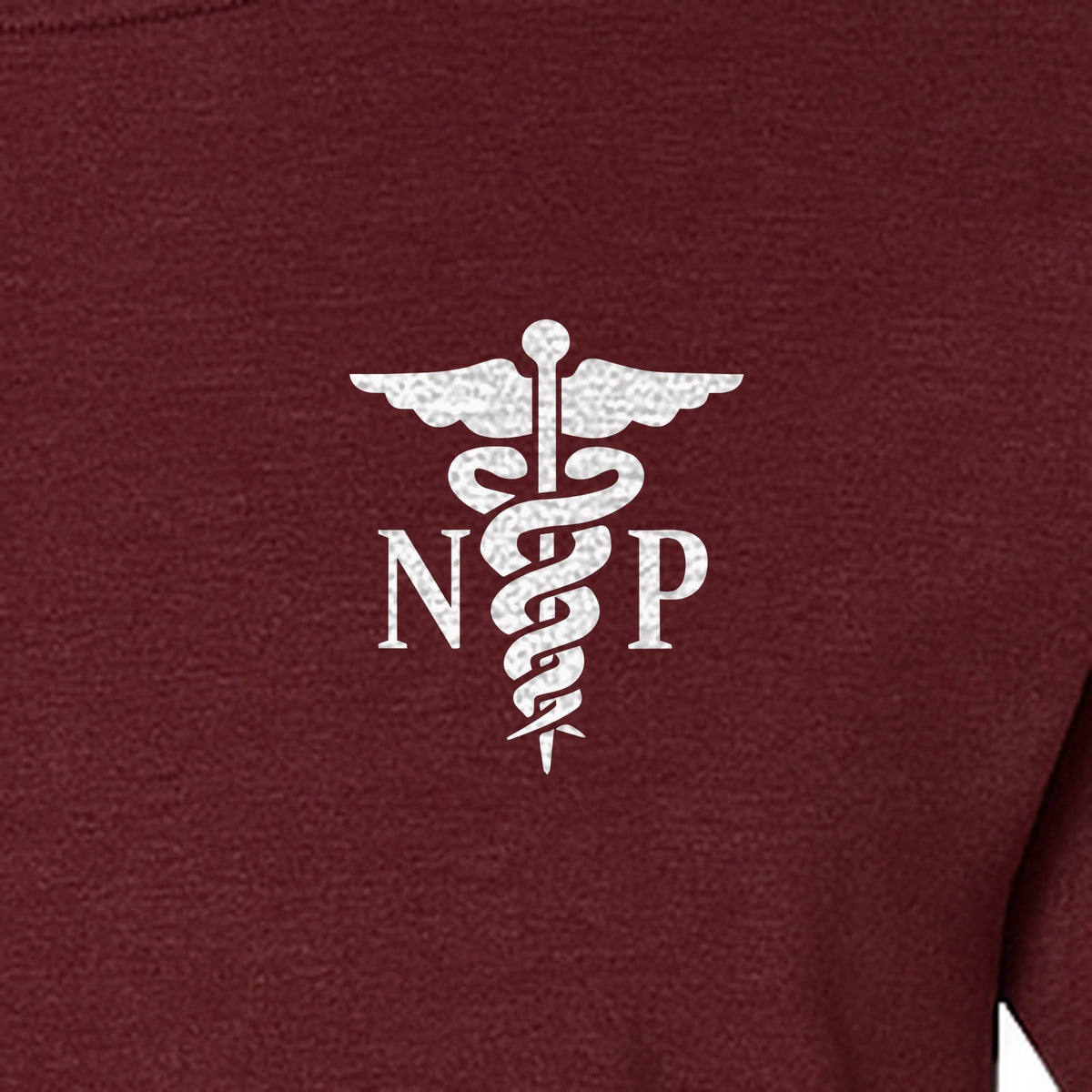 Nurse Practitioner T-Shirt, NP Caduceus Pocket Design for Medical Graduates and Healthcare Workers