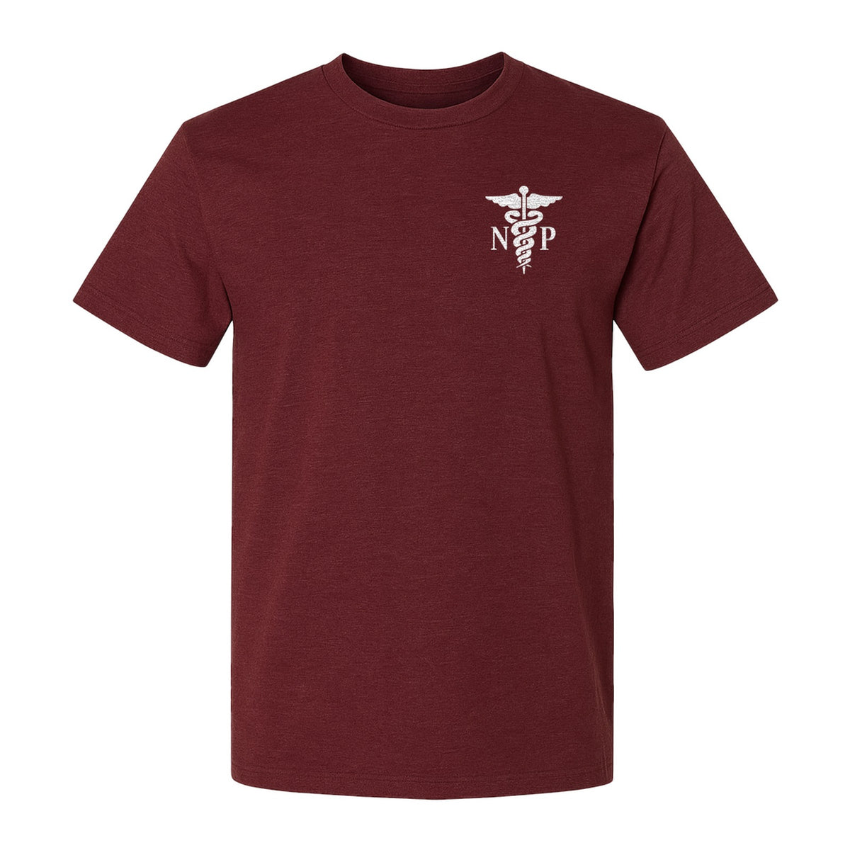 Nurse Practitioner T-Shirt, NP Caduceus Pocket Design for Medical Graduates and Healthcare Workers