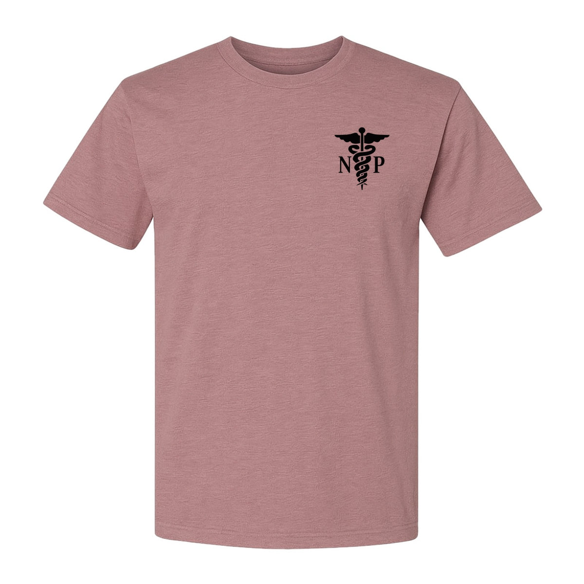 Nurse Practitioner T-Shirt, NP Caduceus Pocket Design for Medical Graduates and Healthcare Workers