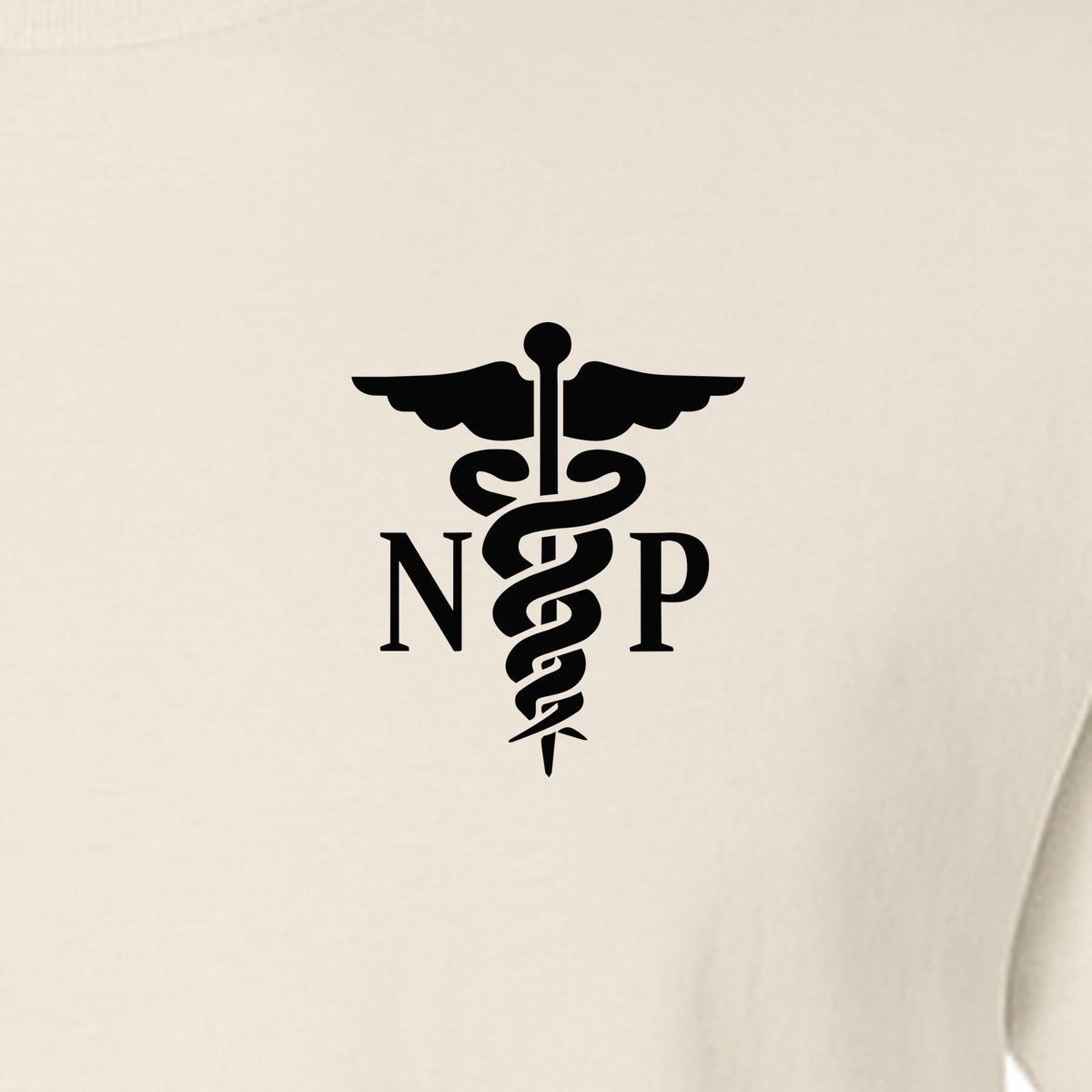 Nurse Practitioner T-Shirt, NP Caduceus Pocket Design for Medical Graduates and Healthcare Workers