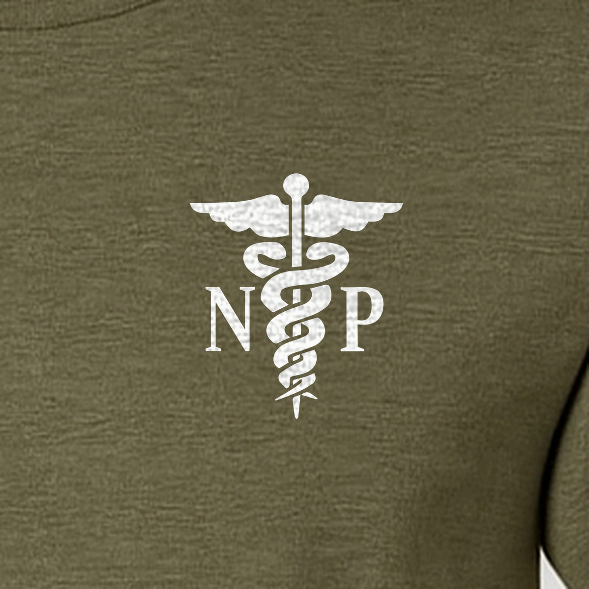 Nurse Practitioner T-Shirt, NP Caduceus Pocket Design for Medical Graduates and Healthcare Workers