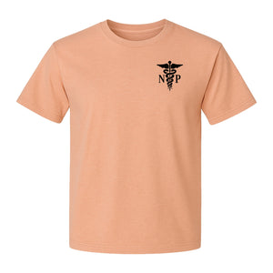 Nurse Practitioner T-Shirt, NP Caduceus Pocket Design for Medical Graduates and Healthcare Workers