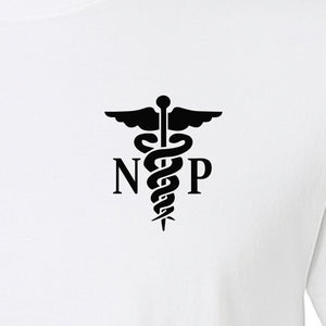 Nurse Practitioner T-Shirt, NP Caduceus Pocket Design for Medical Graduates and Healthcare Workers