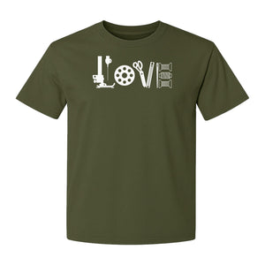 Sewing T-Shirt, Love Machine with Button and Scissors Graphic for Quilters, Seamstresses and Crafters