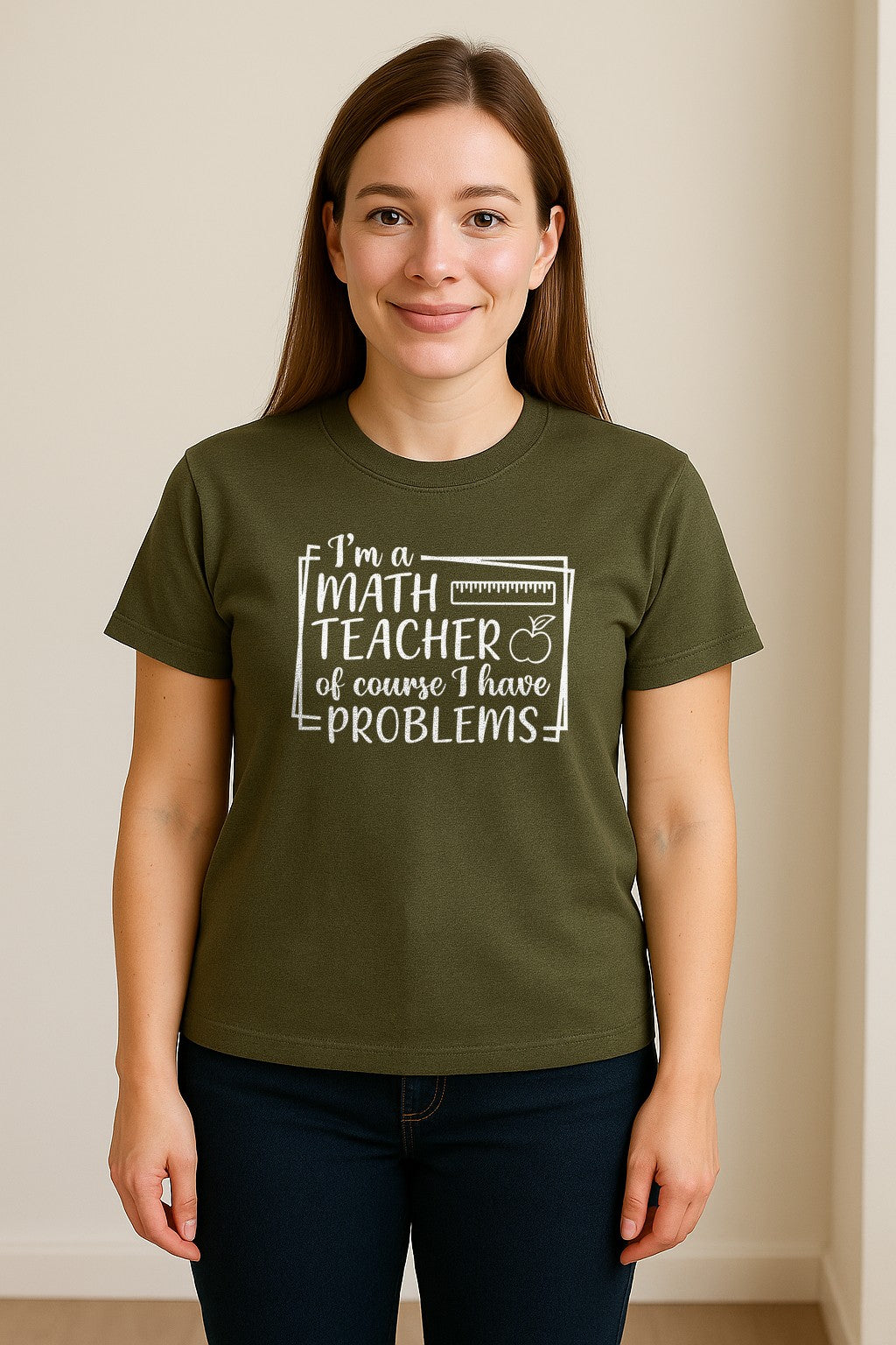 Math Teacher T-Shirt, Of Course I Have Problems Funny Classroom Gift for Educators and Tutors