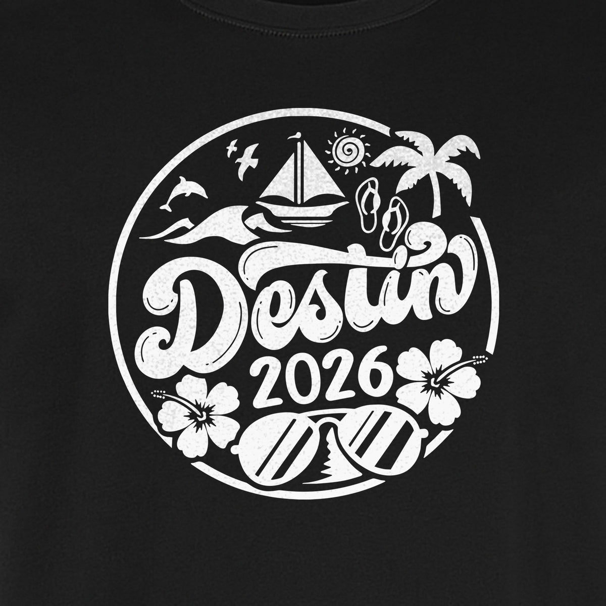 Destin 2026 T-Shirt, Florida Beach Vacation Graphic for Coastal Trip Travelers