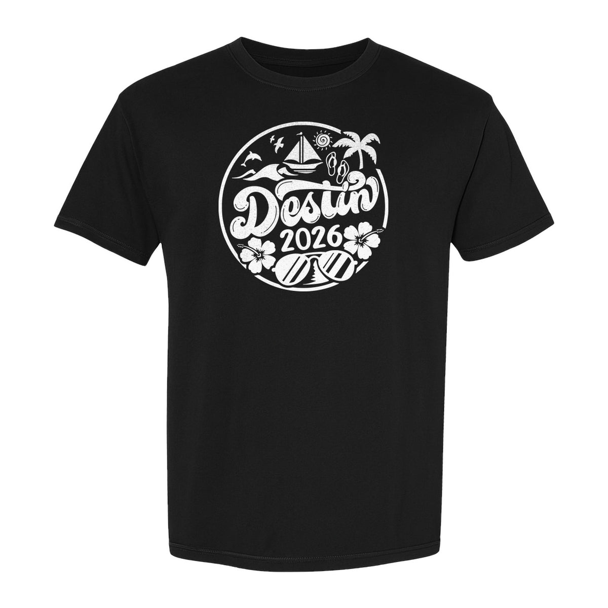 Destin 2026 T-Shirt, Florida Beach Vacation Graphic for Coastal Trip Travelers