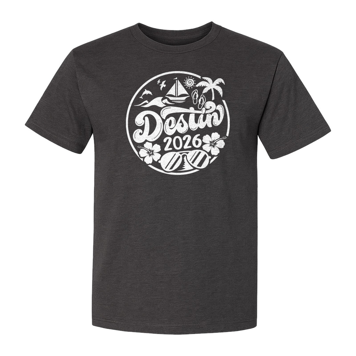 Destin 2026 T-Shirt, Florida Beach Vacation Graphic for Coastal Trip Travelers