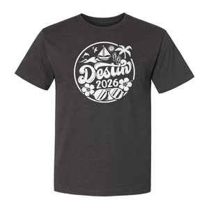 Destin 2026 T-Shirt, Florida Beach Vacation Graphic for Coastal Trip Travelers