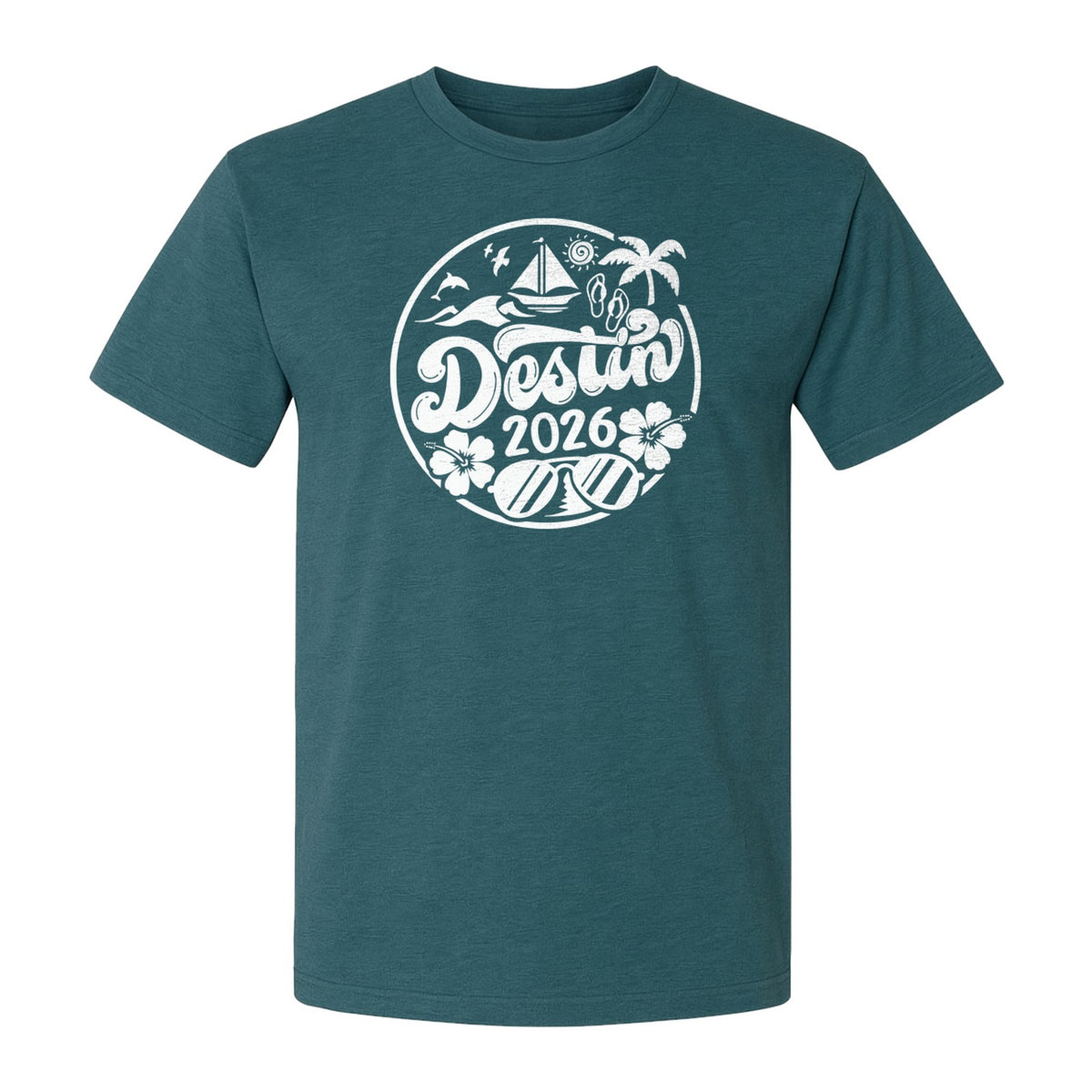 Destin 2026 T-Shirt, Florida Beach Vacation Graphic for Coastal Trip Travelers