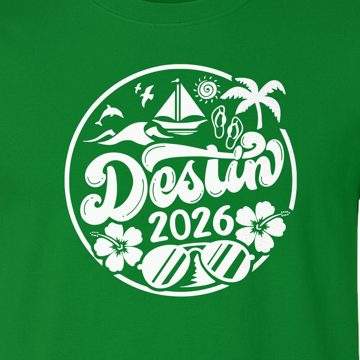 Destin 2026 T-Shirt, Florida Beach Vacation Graphic for Coastal Trip Travelers