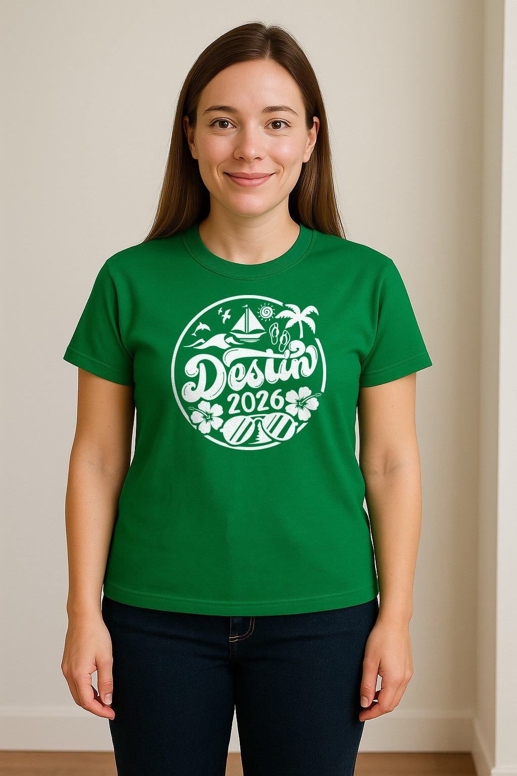 Destin 2026 T-Shirt, Florida Beach Vacation Graphic for Coastal Trip Travelers