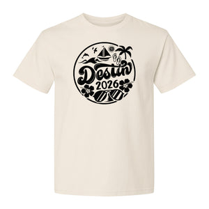 Destin 2026 T-Shirt, Florida Beach Vacation Graphic for Coastal Trip Travelers
