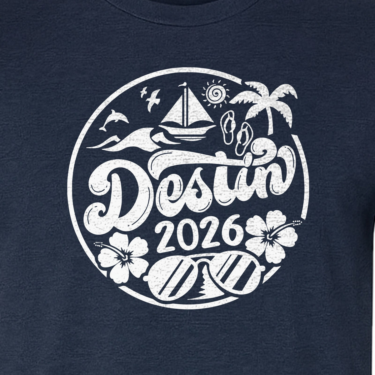 Destin 2026 T-Shirt, Florida Beach Vacation Graphic for Coastal Trip Travelers