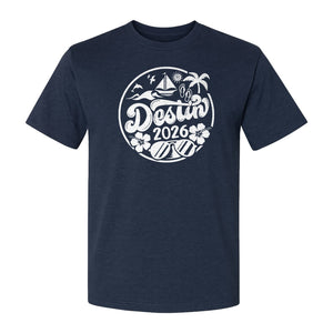 Destin 2026 T-Shirt, Florida Beach Vacation Graphic for Coastal Trip Travelers