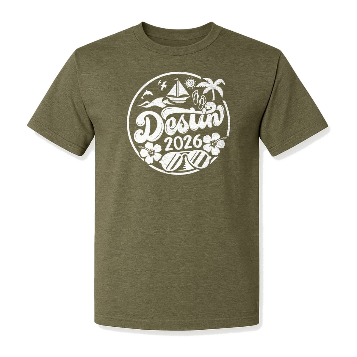 Destin 2026 T-Shirt, Florida Beach Vacation Graphic for Coastal Trip Travelers